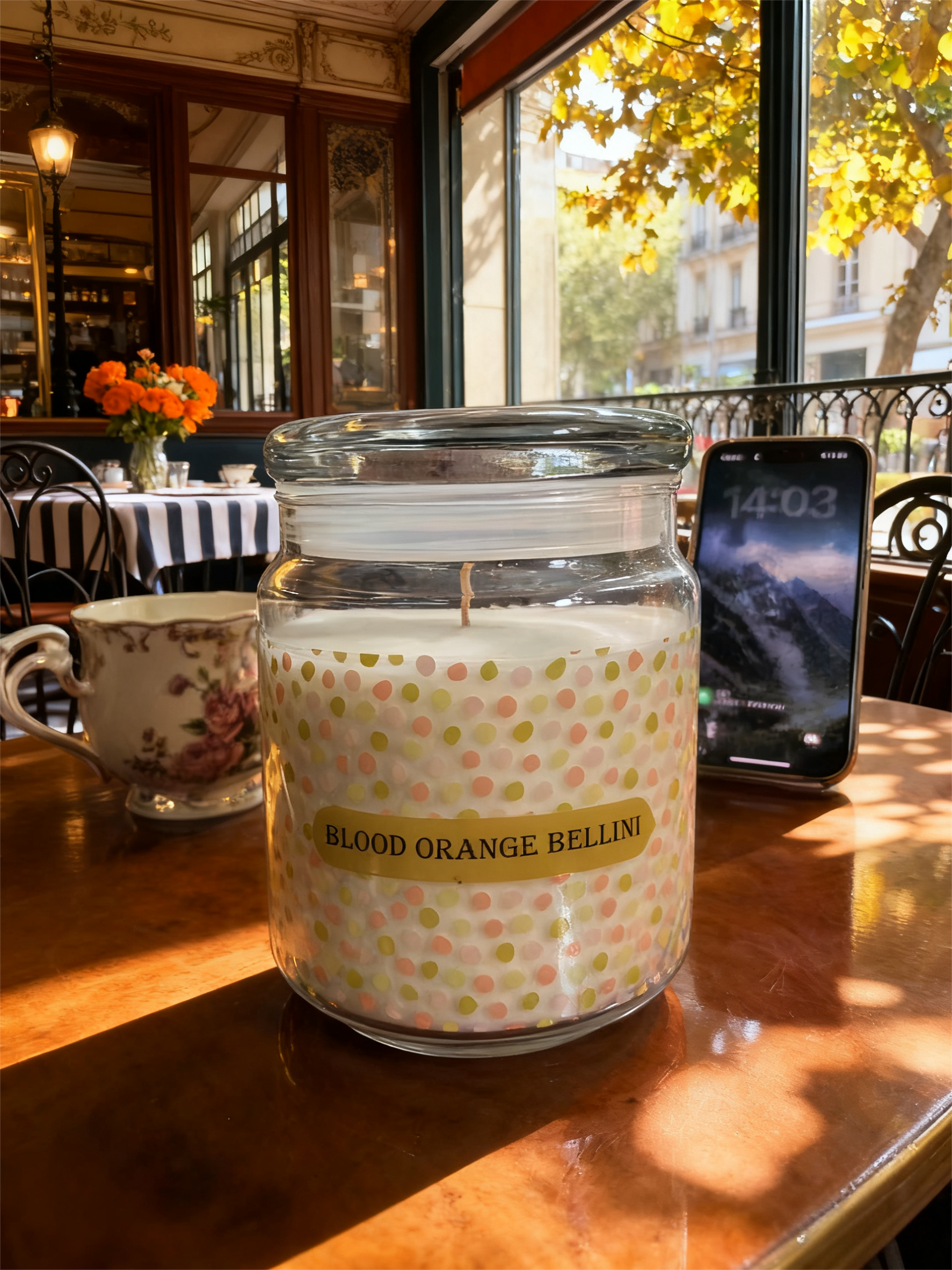 20oz Large Glass Jar Candle - Blood Orange Bellini